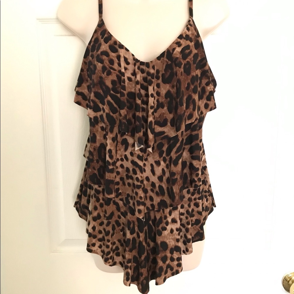 Miraclesuit Leopard Tankini Top